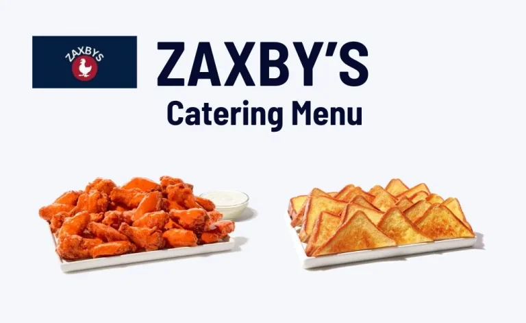 Zaxby's catering menu