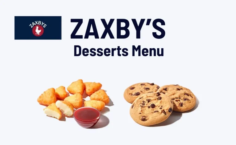 Zaxby's desserts menu