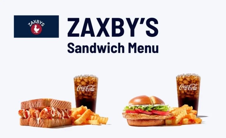 Zaxby's sandwich menu