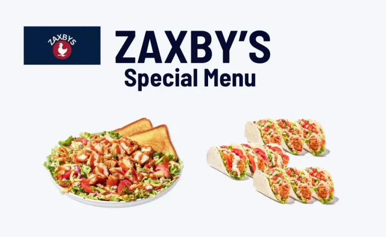 Zaxby's special menu